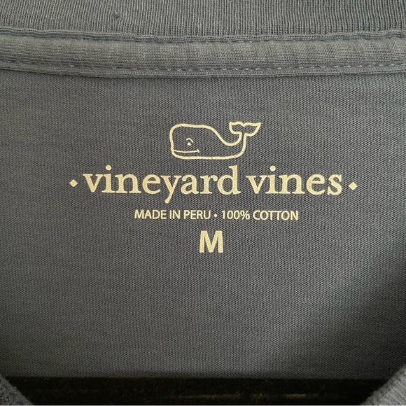 Vineyard Vines Blue "Pawty Animal" L/S Pocket Tee M - Picture 7 of 8